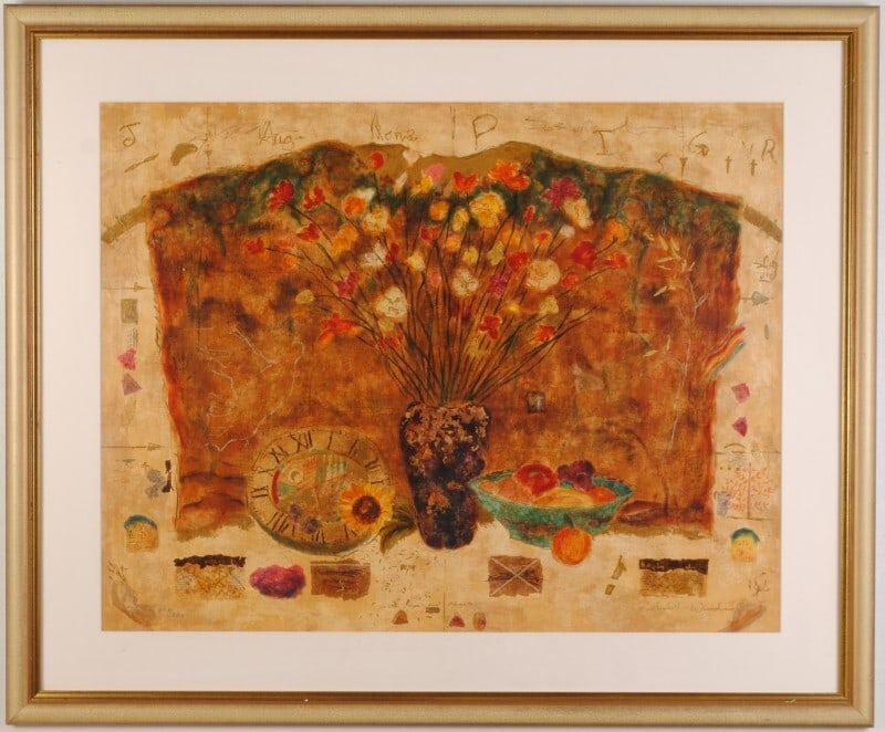 Framed Roy Fairchild ED385 Original Serigraph Hope and Angels Signed (1 of 2)