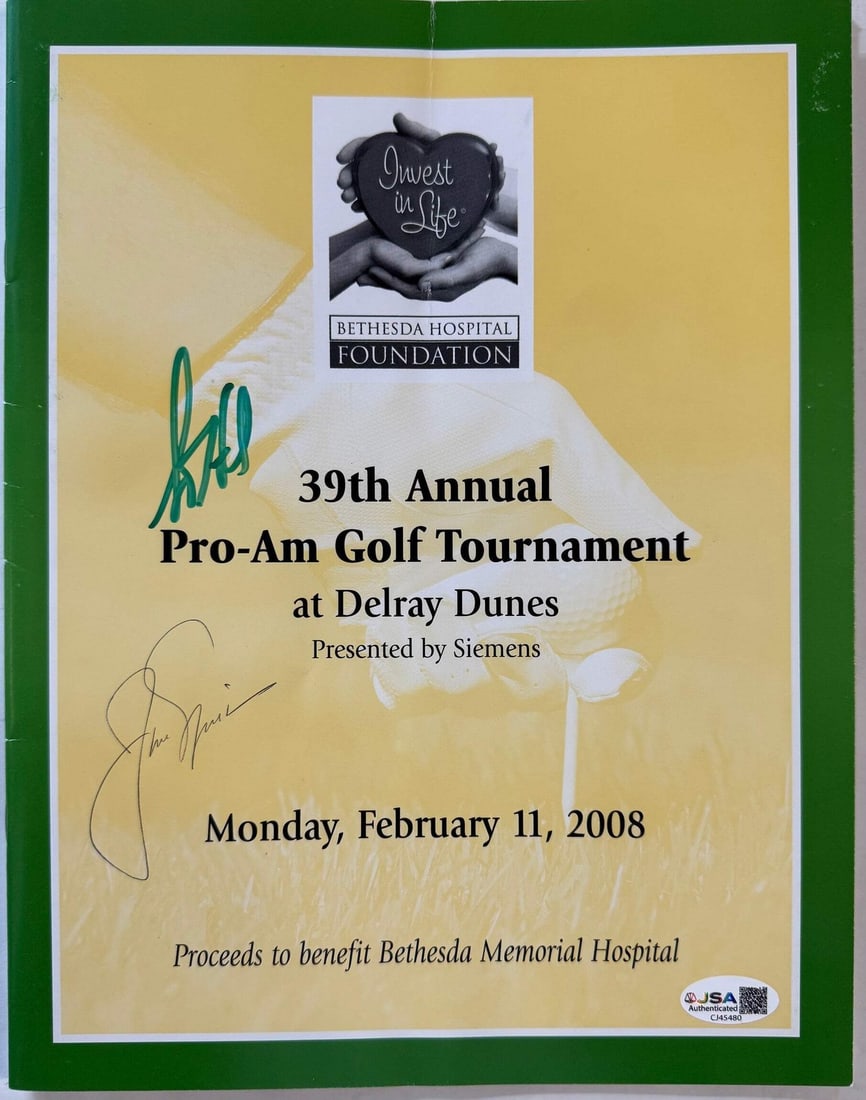 (JS Jack Nicklaus & Scott Hoch Signed 39th Annual Pro Am Golf Tournament Program: (JS Jack Nicklaus & Scott Hoch Signed 39th Annual Pro Am Golf Tournament Program This listing features (JS Jack Nicklaus & Scott Hoch Signed 39th Annual Pro Am Golf Tournament Program. Item specifics