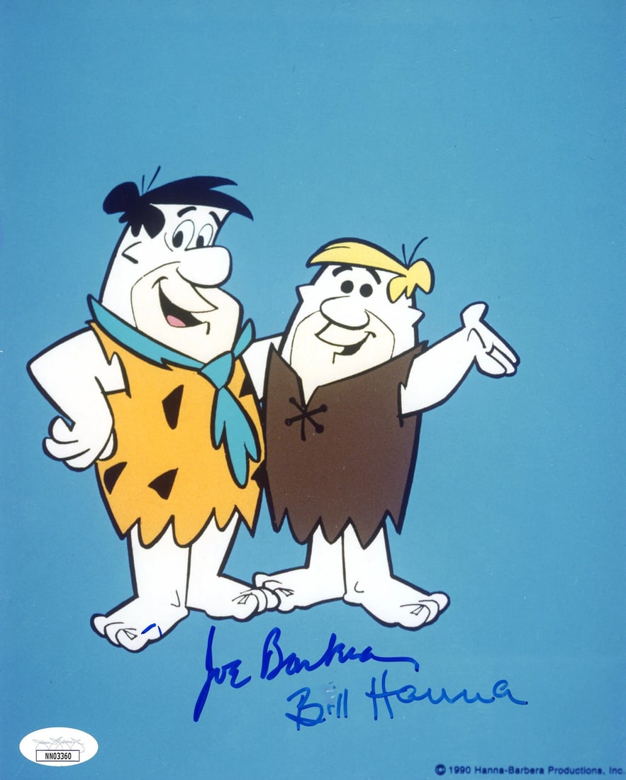 (JSA) Joesph Barbara & William Hanna Autographed Flintstones 8x10 Photo: (JSA) Joesph Barbara & William Hanna Autographed Flintstones 8x10 Photo This listing features (JSA) Joesph Barbara & William Hanna Autographed Flintstones 8x10 Photo. Item specifics are provided