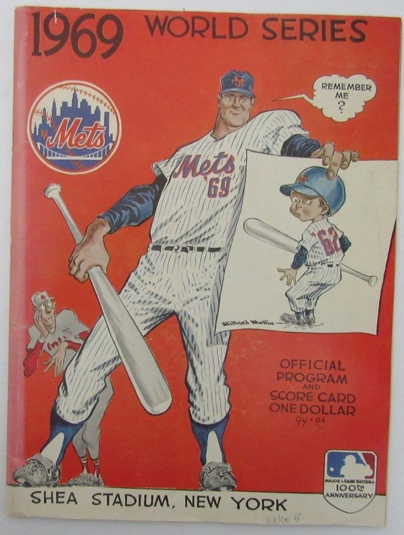 129002 1969 World Series Mets V. Orioles Official Baseball Program (1 of 1)