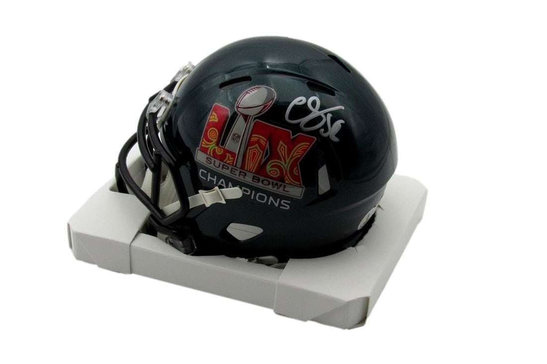 BAS C.J. Gardner-Johnson Signed Super Bowl LIX Champions Mini Helmet Eagles: BAS C.J. Gardner-Johnson Signed Super Bowl LIX Champions Mini Helmet Eagles This listing features BAS C.J. Gardner-Johnson Signed Super Bowl LIX Champions Mini Helmet Eagles. Item specifics are provid