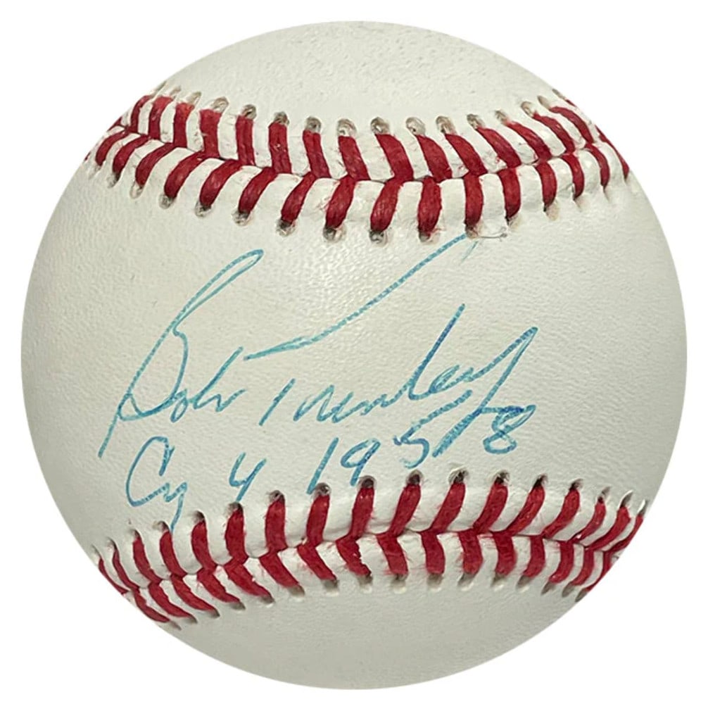 (PSA) Bob Turley "CY 1958" Autographed Baseball: (PSA) Bob Turley "CY 1958" Autographed Baseball This listing features (PSA) Bob Turley "CY 1958" Autographed Baseball. Item specifics are provided below. Item Specifics: Brand: PSA/DNA Bob Turley "CY