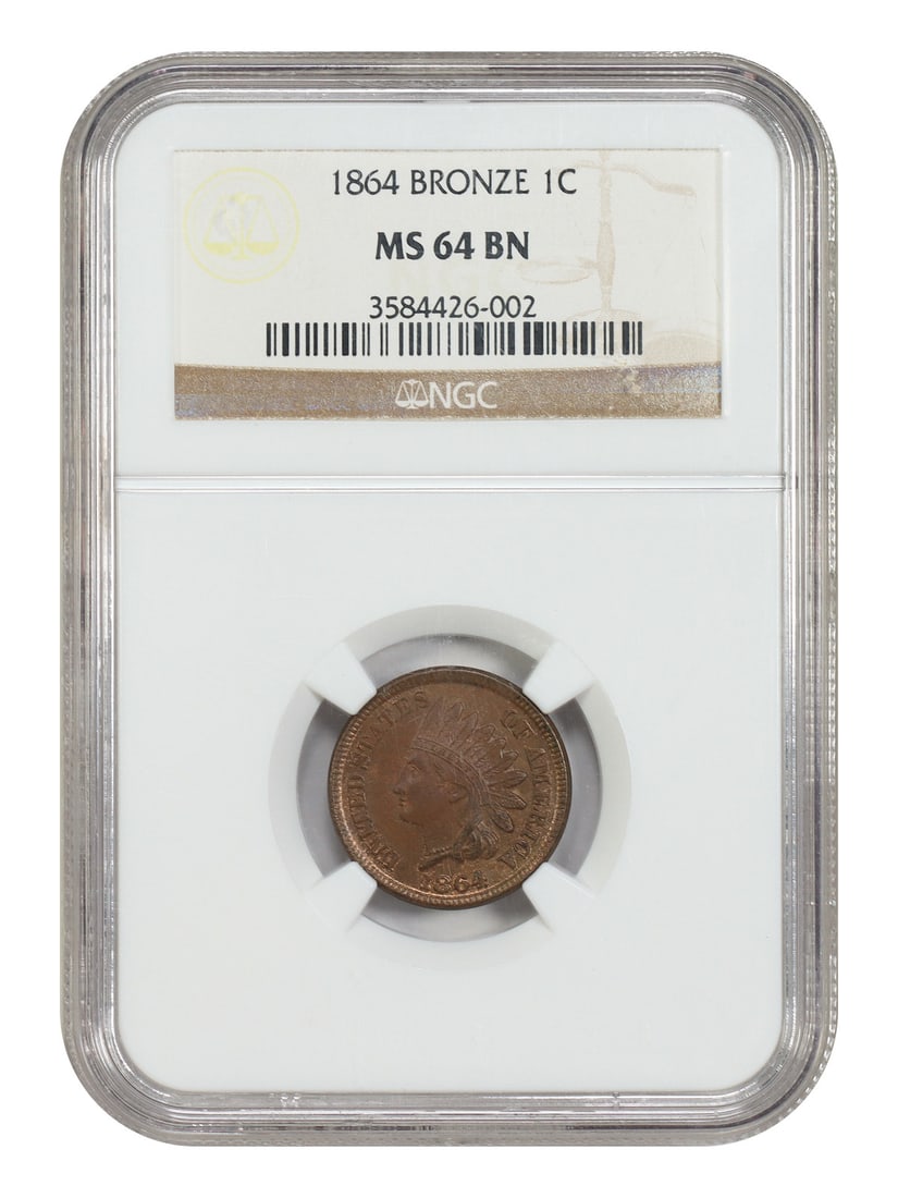 Important Transitional Issue - 1864 1C NGC MS64BN (Bronze) - Indian Cent: Important Transitional Issue - 1864 1C NGC MS64BN (Bronze) - Indian Cent This listing features Important Transitional Issue - 1864 1C NGC MS64BN (Bronze) - Indian Cent. Item specifics are provided bel