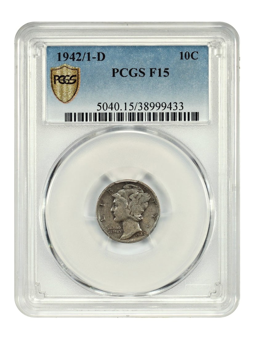 Scarce Overdate Variety - 1942/ 1-D 10C PCGS Fine 15 - Mercury Dime: Scarce Overdate Variety - 1942/ 1-D 10C PCGS Fine 15 - Mercury Dime This listing features Scarce Overdate Variety - 1942/ 1-D 10C PCGS Fine 15 - Mercury Dime. Item specifics are provided below. Item S