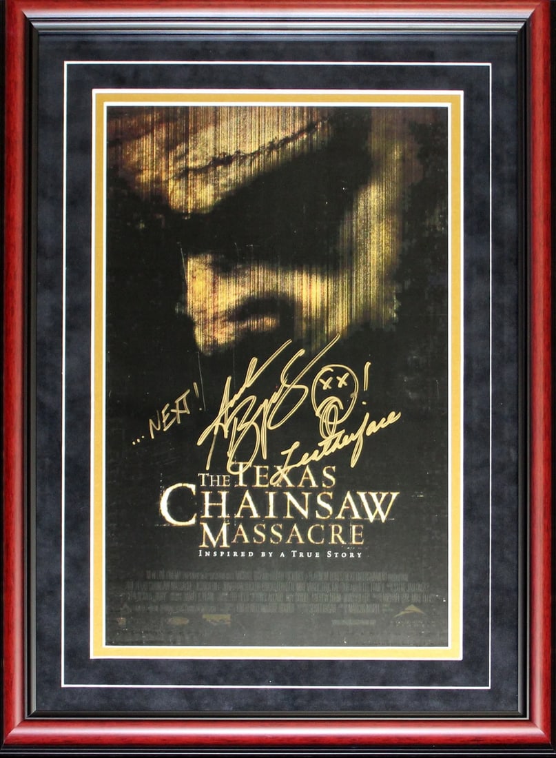 Mov Andrew Bryniarski Autographed Framed Multi Inscribed Texas Chainsaw Massacre (1 of 1)