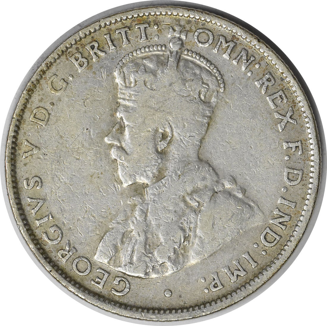 Uncertified 1933 Australian Florin KM27 VG+ (1 of 2)