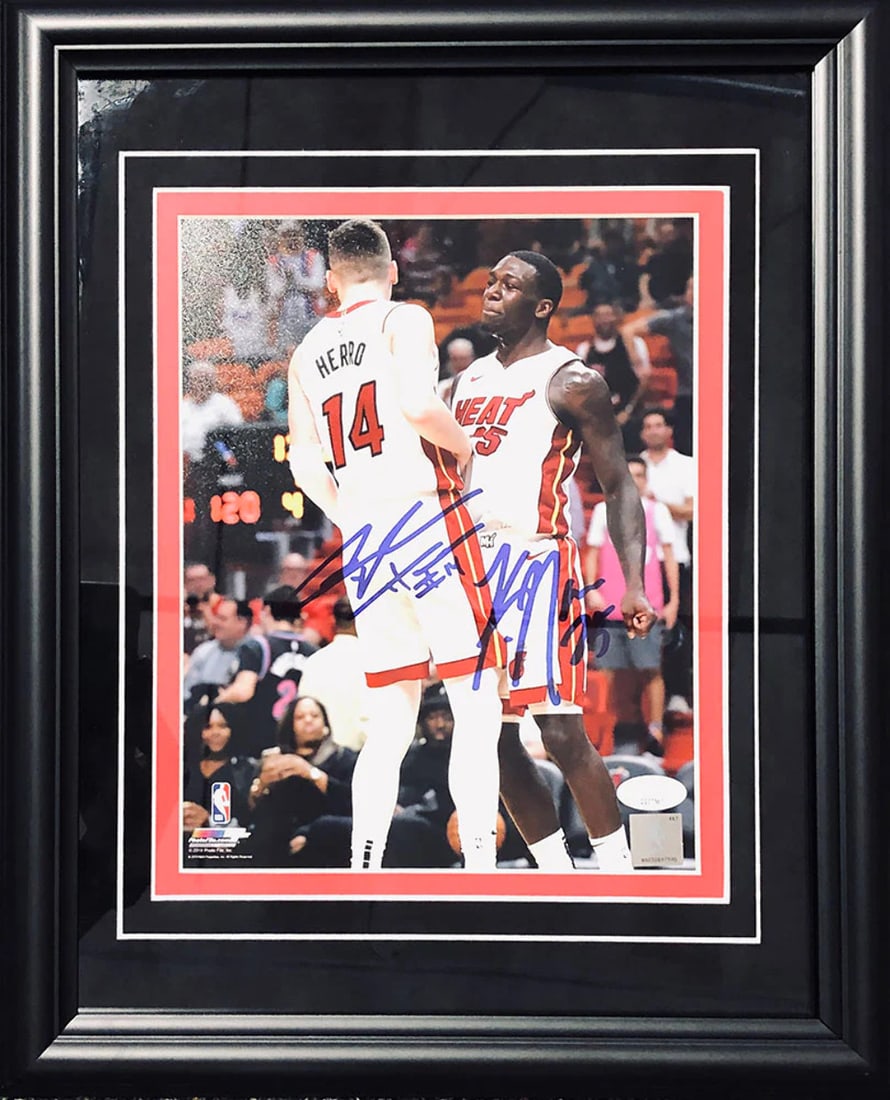 (JSA) Tyler Herro & Kendrick Nunn Autographed Framed 8x10 Photo: (JSA) Tyler Herro & Kendrick Nunn Autographed Framed 8x10 Photo This listing features (JSA) Tyler Herro & Kendrick Nunn Autographed Framed 8x10 Photo. Item specifics are provided below. Item Specifics