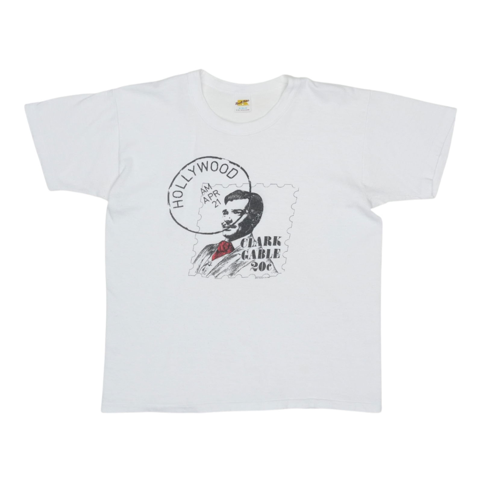 Shirt 1982 Clark Gable Stamp: Shirt 1982 Clark Gable Stamp This listing features Shirt 1982 Clark Gable Stamp. Item specifics are provided below. Item Specifics: Size: Medium Tag Size: Medium Material: 100% Cotton Color: White Era