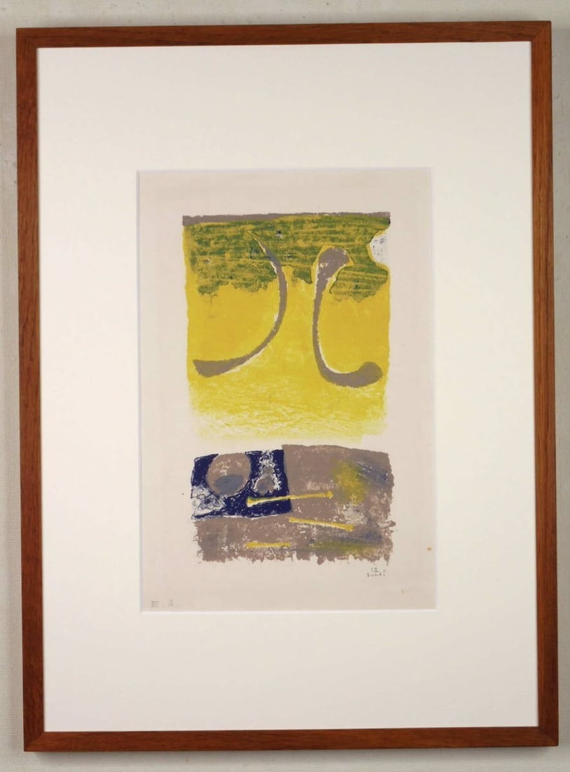 Authentic Kumi Sugai Paysage Laune Lithograph 1957 Signed Edition A.E Framed: Authentic Kumi Sugai Paysage Laune Lithograph 1957 Signed Edition A.E Framed This listing features Authentic Kumi Sugai Paysage Laune Lithograph 1957 Signed Edition A.E Framed. Item specifics are prov