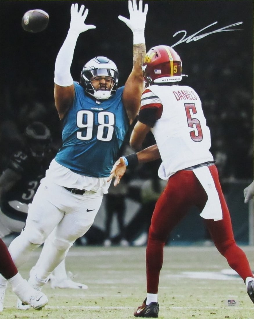 193674 Jalen Carter Signed/ Autographed 16x20 Photo Philadelphia Eagles PSA/ DNA: 193674 Jalen Carter Signed/ Autographed 16x20 Photo Philadelphia Eagles PSA/ DNA This listing features 193674 Jalen Carter Signed/ Autographed 16x20 Photo Philadelphia Eagles PSA/ DNA. Item specifics