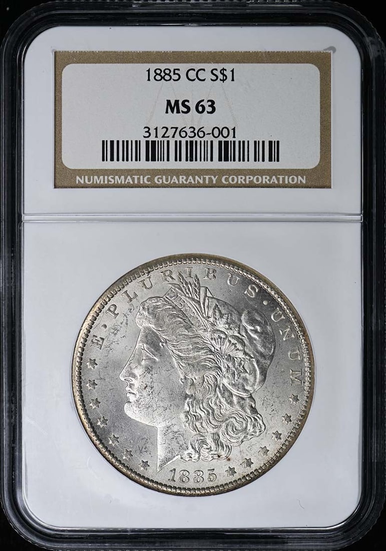 MS63 1885-CC Morgan Dollar S$1 NGC: MS63 1885-CC Morgan Dollar S$1 NGC This listing features MS63 1885-CC Morgan Dollar S$1 NGC. Item specifics are provided below. Item Specifics: Certification: NGC Certification Number: 3127636001 Grad