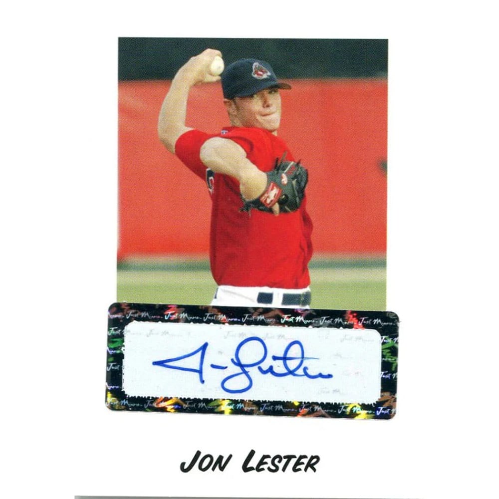 Card Jon Lester Autographed 2004 Just Minors: Card Jon Lester Autographed 2004 Just Minors This listing features Card Jon Lester Autographed 2004 Just Minors. Item specifics are provided below. Item Specifics: Jon Lester Autographed 2004 Just Min