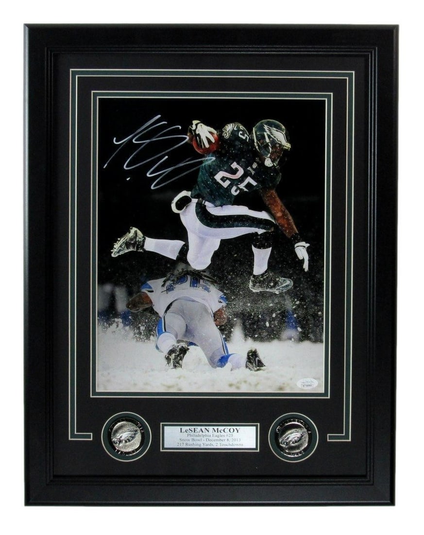 JSA LeSean McCoy Autographed 11x14 Photo Philadelphia Eagles Framed (1 of 4)