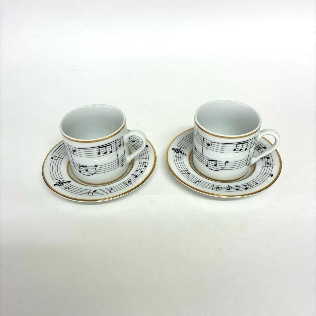 Vintage Tiffany & Co. Moon River demitasse Cup Saucer Pair Music Notes Gold Trim: Vintage Tiffany & Co. Moon River demitasse Cup Saucer Pair Music Notes Gold Trim This listing features Vintage Tiffany & Co. Moon River demitasse Cup Saucer Pair Music Notes Gold Trim. Item specifics