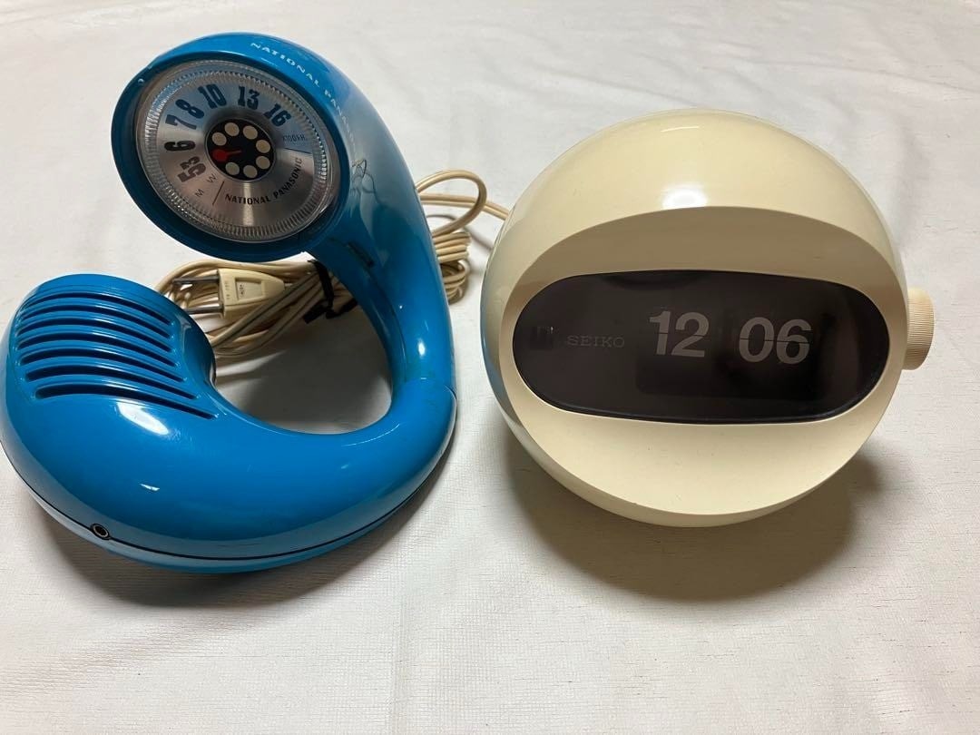 Collectible SEIKO SD506 Space Age Retro Flip Clock R-72 Set Of 2 Vintage Rare (1 of 8)