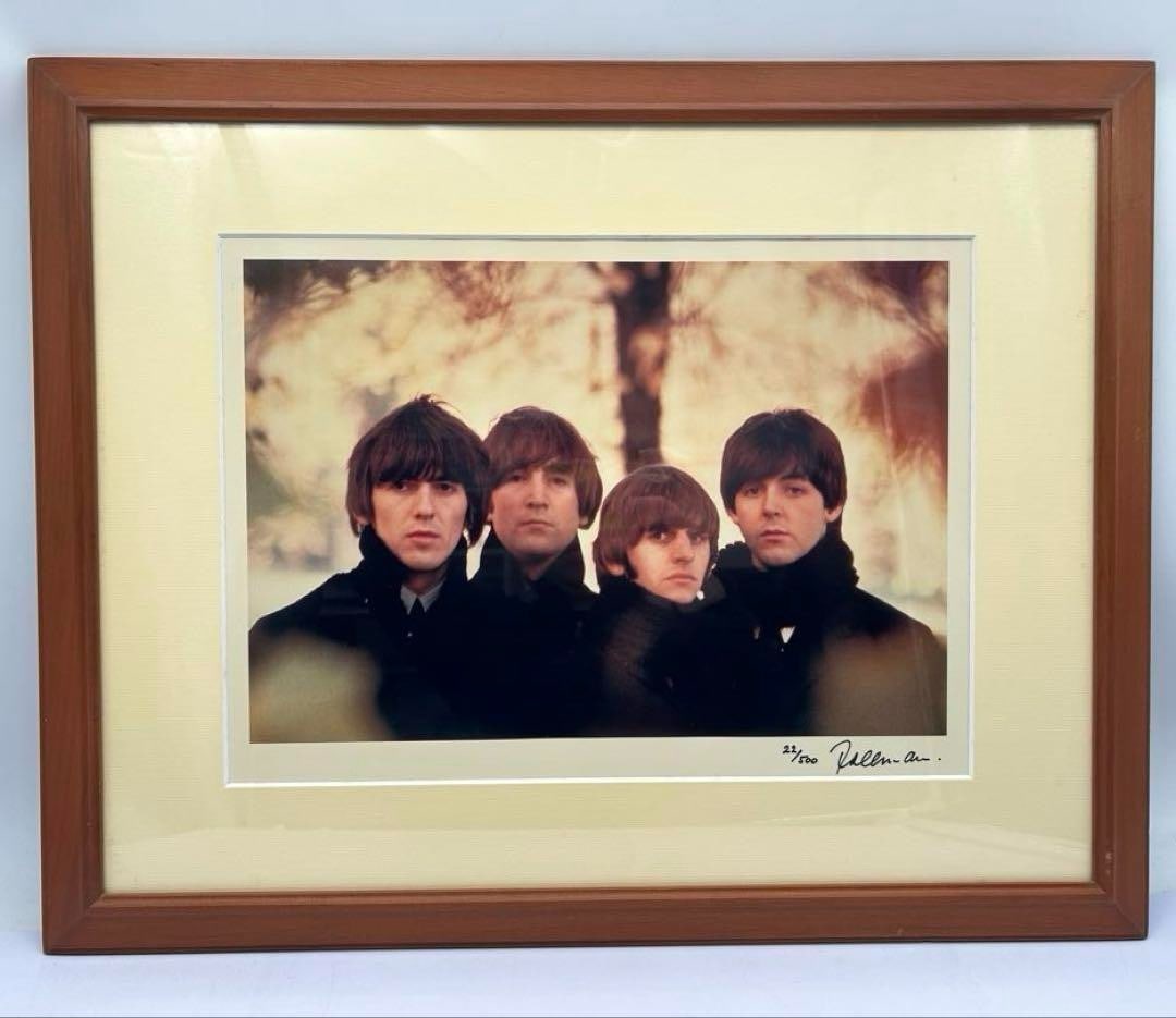 Framed Robert Freeman Signed Beatles Photograph Limited Edition 22/ 500 w/ (1 of 7)