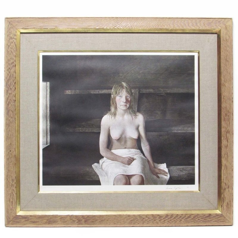 Brandywine - Andrew Wyeth Sauna 1979 Collotype Print Signed & Numbered ED200: Brandywine - Andrew Wyeth Sauna 1979 Collotype Print Signed & Numbered ED200 This listing features Brandywine - Andrew Wyeth Sauna 1979 Collotype Print Signed & Numbered ED200. Item specifics are prov