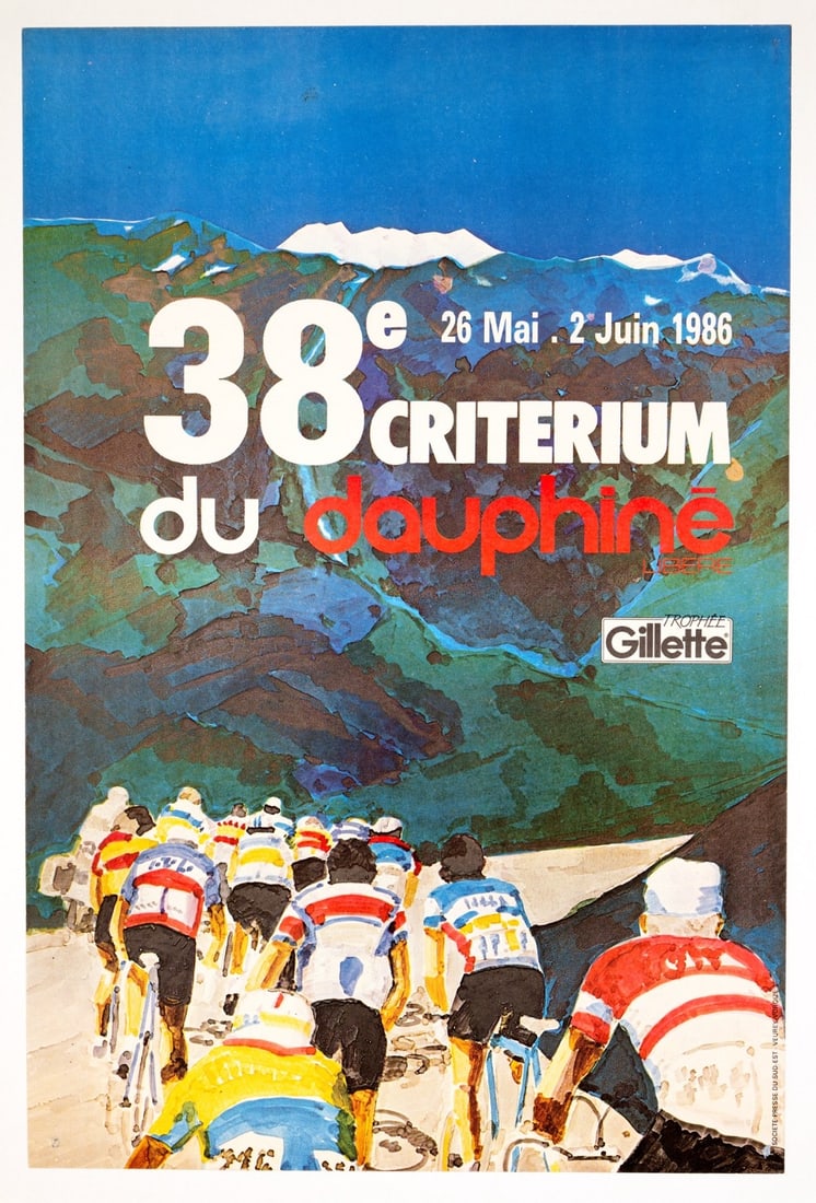 Rare 1986 Critrium Du Dauphin Libr Poster Greg Lemond & Bernard Hinault: Rare 1986 Critrium Du Dauphin Libr Poster Greg Lemond & Bernard Hinault This listing features Rare 1986 Critrium Du Dauphin Libr Poster Greg Lemond & Bernard Hinault. Item specifics are provided below