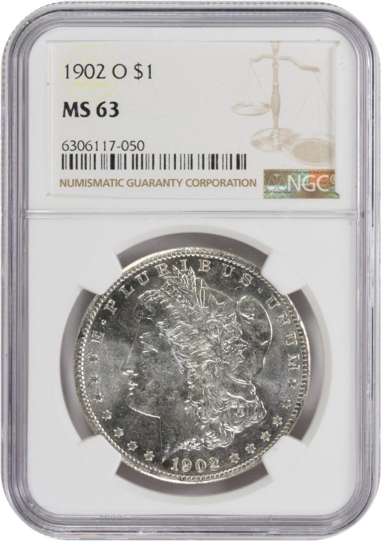NGC 1902-O Morgan Silver Dollar MS63: NGC 1902-O Morgan Silver Dollar MS63 This listing features NGC 1902-O Morgan Silver Dollar MS63. Item specifics are provided below. Item Specifics: Country Of Origin: United States Certification: NGC