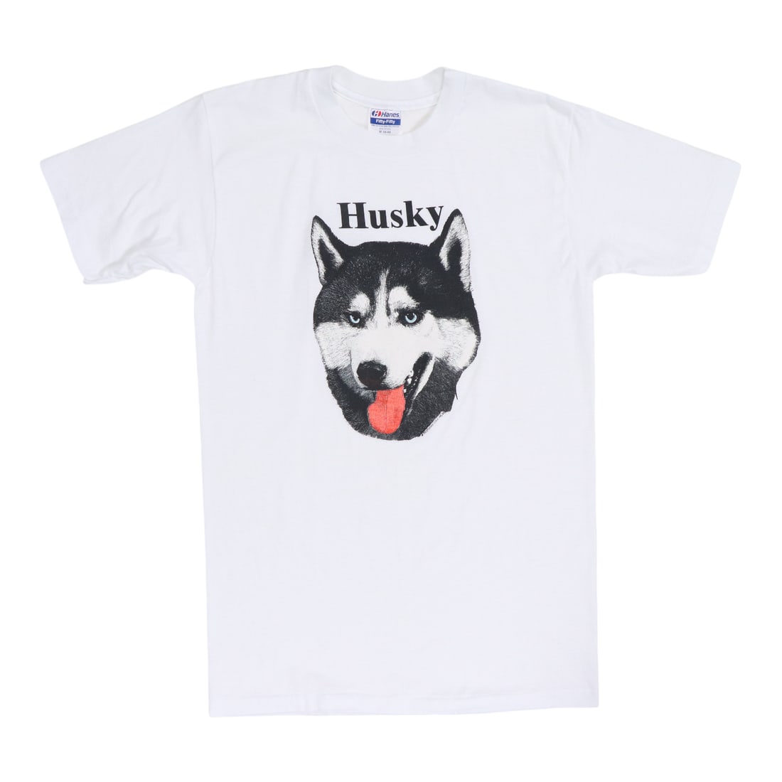 Shirt 1985 Husky: Shirt 1985 Husky This listing features Shirt 1985 Husky. Item specifics are provided below. Item Specifics: Size: Medium Era: 1980s Color: White Material: 50/50 Poly/Cotton Tag Size: Medium Collar To
