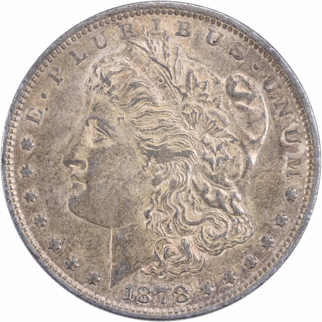 Uncertified 1878 Morgan Silver Dollar 7TF Reverse of 1879 AU: Uncertified 1878 Morgan Silver Dollar 7TF Reverse of 1879 AU This listing features Uncertified 1878 Morgan Silver Dollar 7TF Reverse of 1879 AU. Item specifics are provided below. Item Specifics: Coun