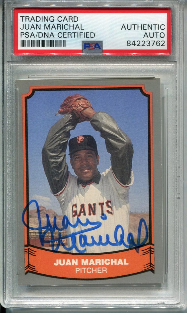 (PSA) Juan Marichal Autographed 1988 Pacific Card: (PSA) Juan Marichal Autographed 1988 Pacific Card This listing features (PSA) Juan Marichal Autographed 1988 Pacific Card. Item specifics are provided below. Item Specifics: Brand: Professional Sports