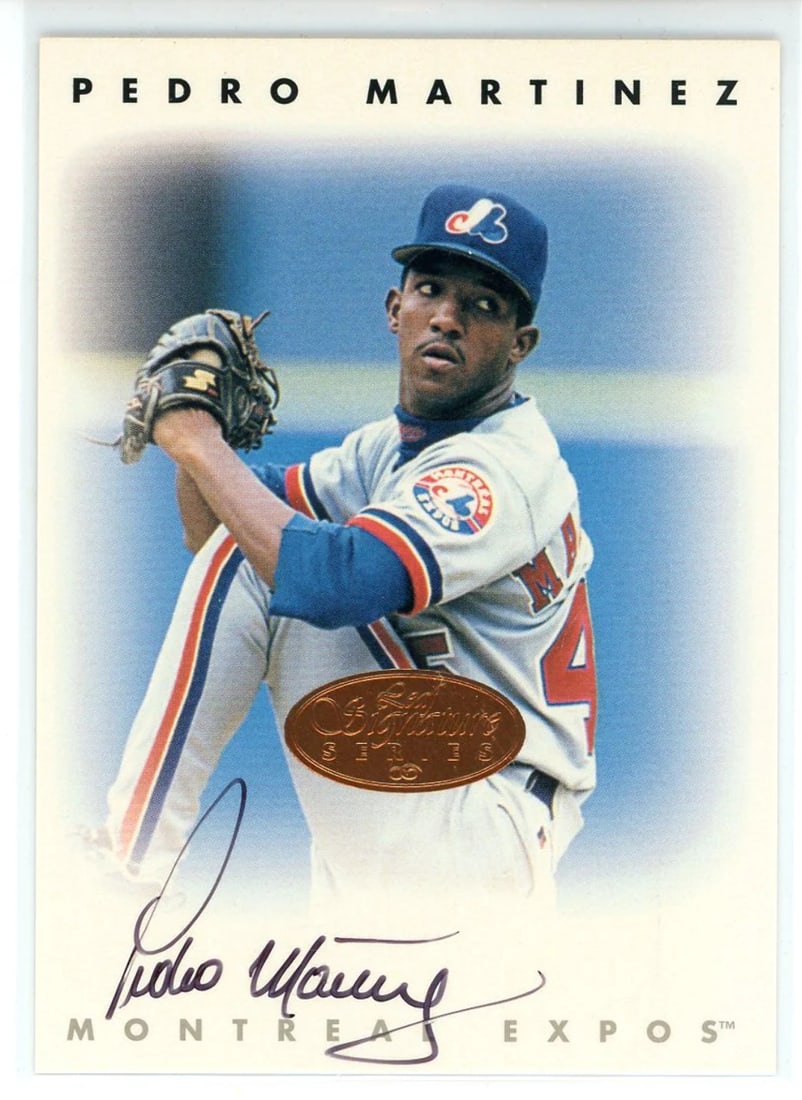 Card Pedro Martinez Autographed 1996 Leaf Signature Series: Card Pedro Martinez Autographed 1996 Leaf Signature Series This listing features Card Pedro Martinez Autographed 1996 Leaf Signature Series. Item specifics are provided below. Item Specifics: Brand: