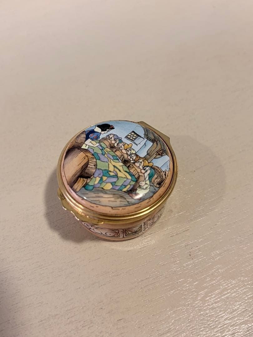 Box Halcyon Days Disney Enamel Trinket Box Snow White Hand Made Rare collectible (1 of 4)