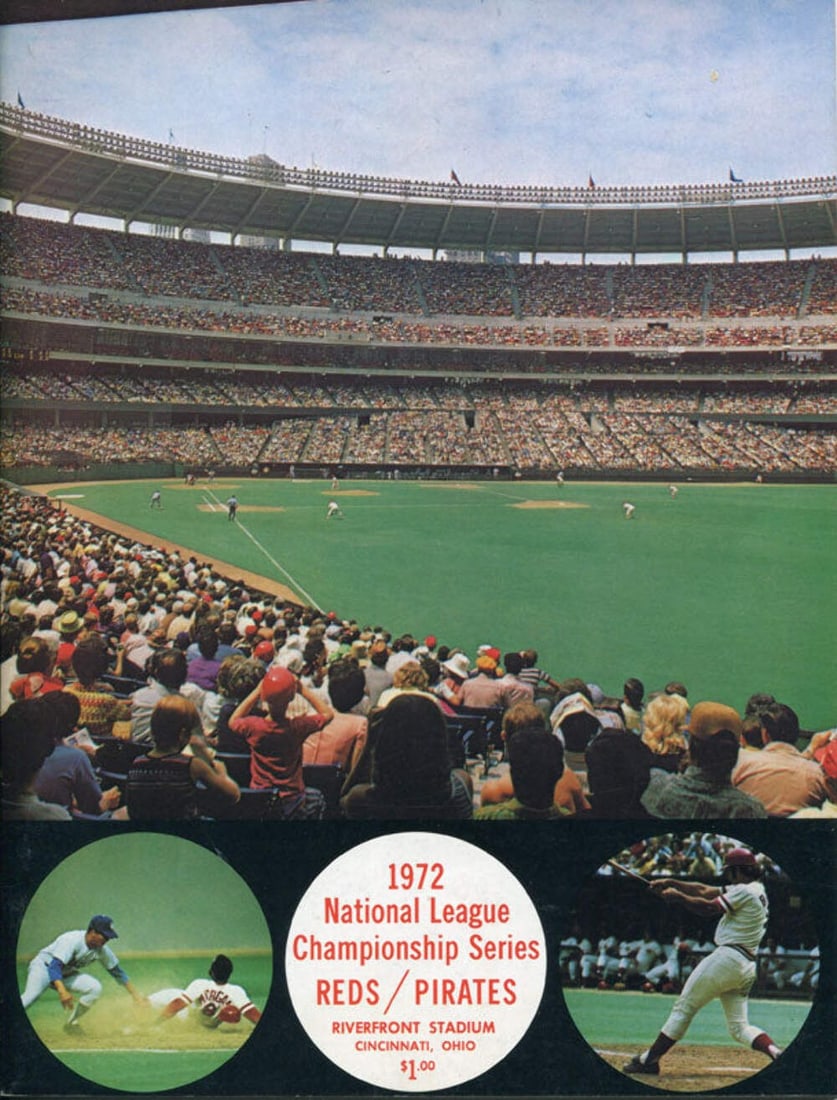 Ticket 1972 National League Championship Game 4 Program with Game 4 (1 of 2)