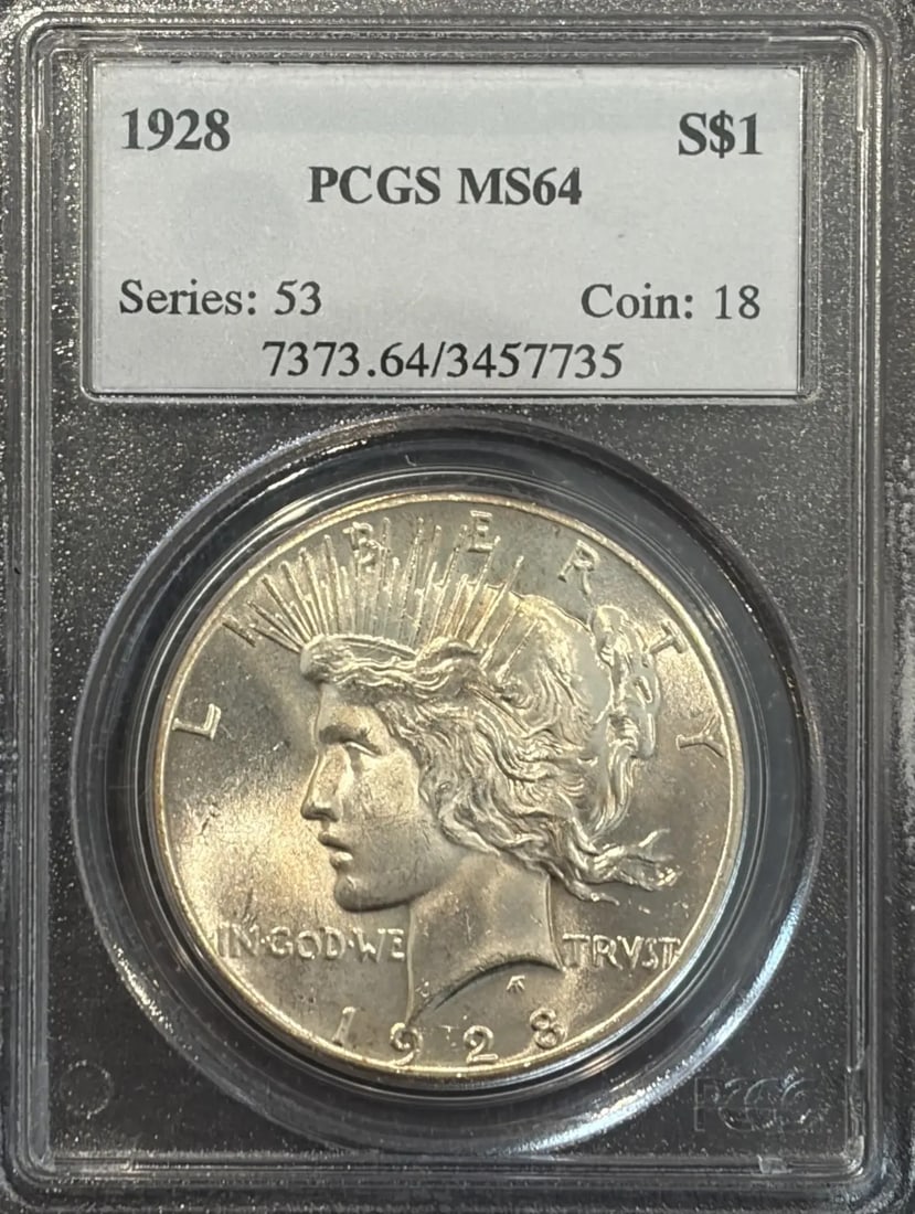 MS64 1928 PEACE DOLLAR PCGS (1 of 3)