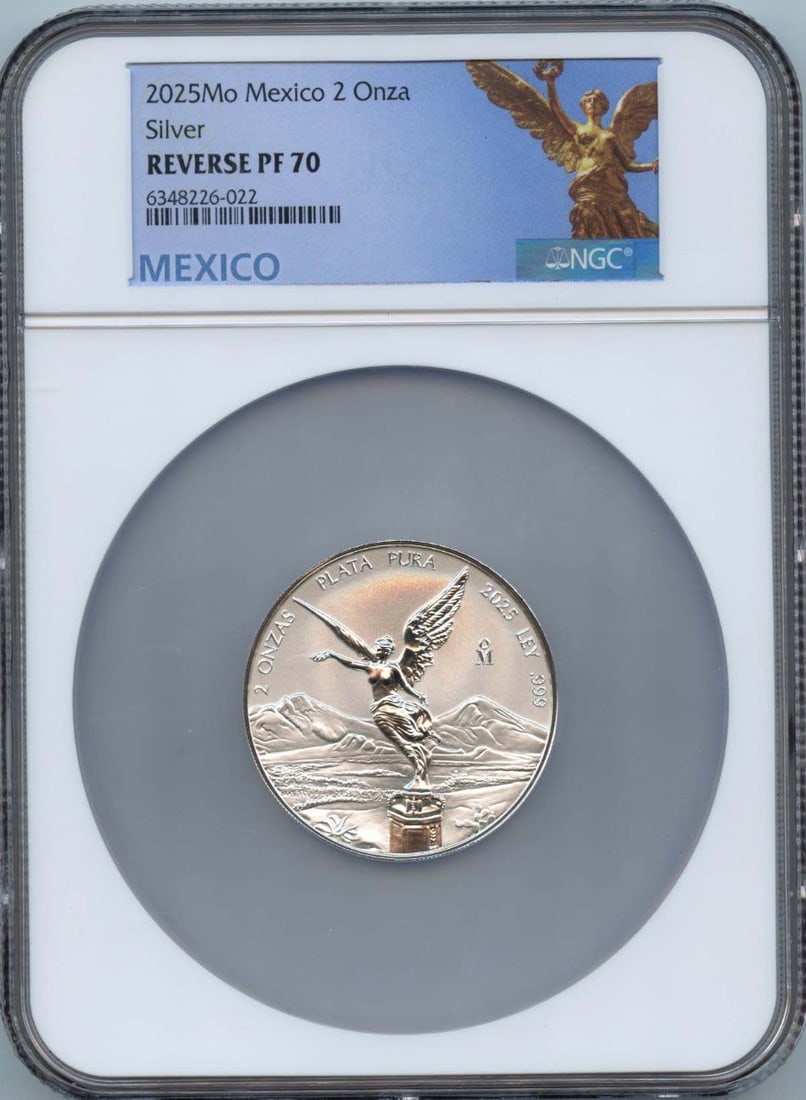 300 2025 Mo Mexico 2 Onza Libertad Silver NGC PF70 Reverse Proof Low Mintage: 300 2025 Mo Mexico 2 Onza Libertad Silver NGC PF70 Reverse Proof Low Mintage This listing features 300 2025 Mo Mexico 2 Onza Libertad Silver NGC PF70 Reverse Proof Low Mintage. Item specifics are prov