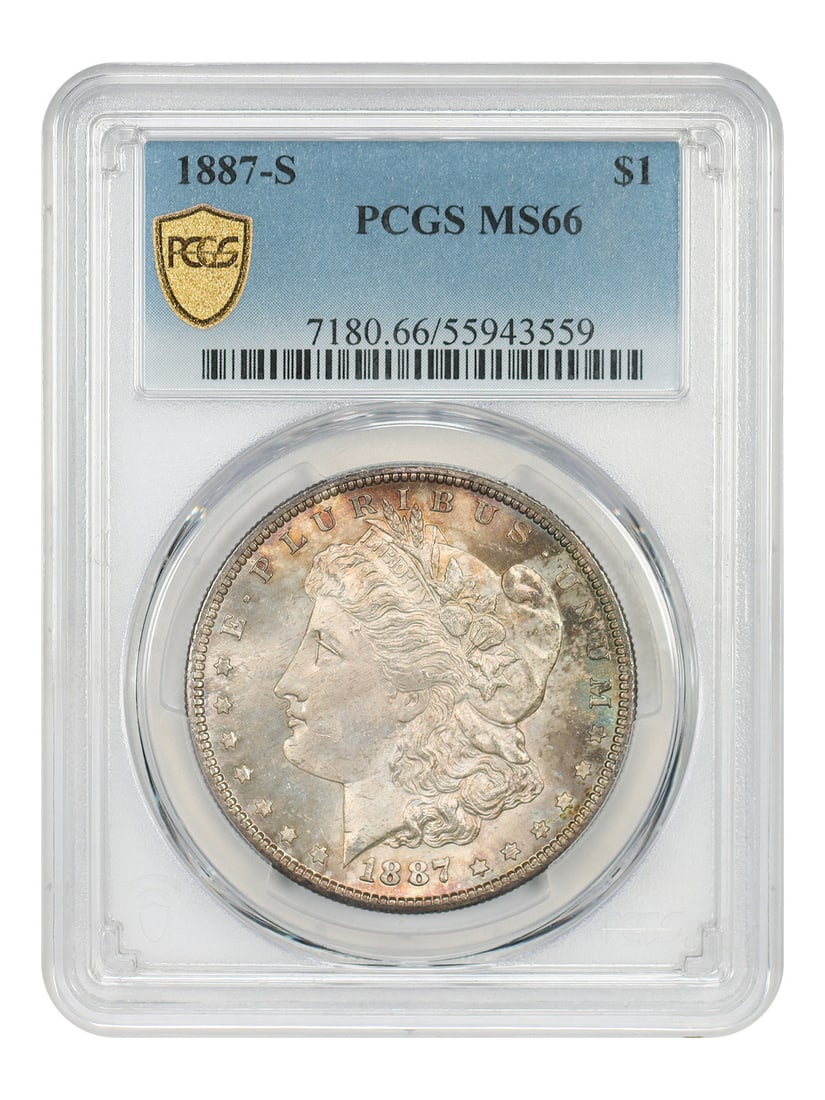 Morgan Dollar - 1887-S $1 PCGS MS66 (1 of 4)