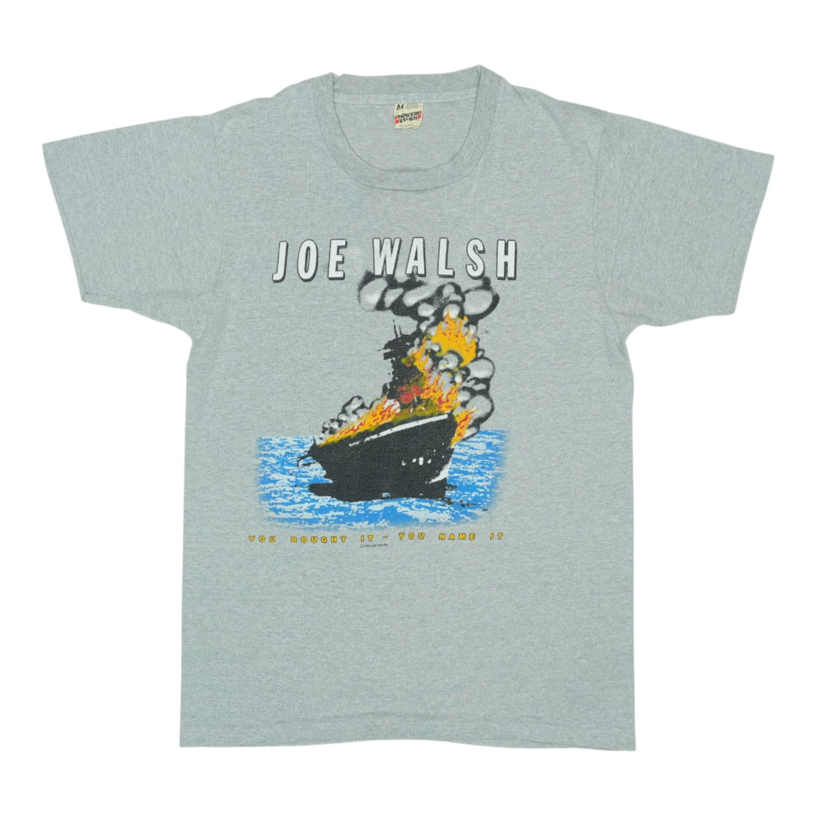 Shirt 1983 Joe Walsh Tour: Shirt 1983 Joe Walsh Tour This listing features Shirt 1983 Joe Walsh Tour. Item specifics are provided below. Item Specifics: Size: Medium Tag Size: Medium Material: 50/50 Poly/Cotton Color: Grey Era: