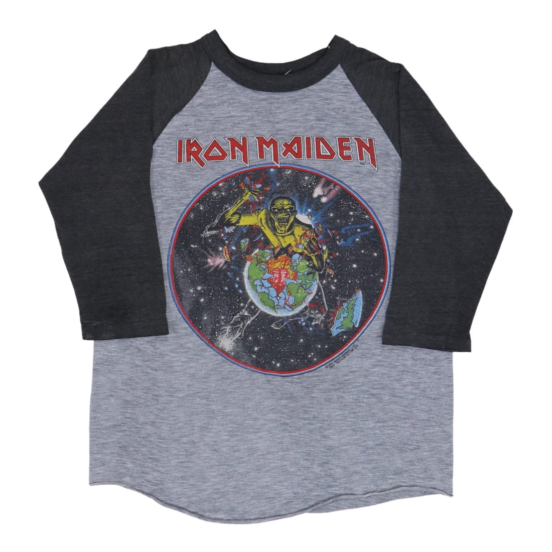 Shirt 1983 Iron Maiden World Piece Tour Jersey: Shirt 1983 Iron Maiden World Piece Tour Jersey This listing features Shirt 1983 Iron Maiden World Piece Tour Jersey. Item specifics are provided below. Item Specifics: Size: 19" Era: 1980s Color: Gray