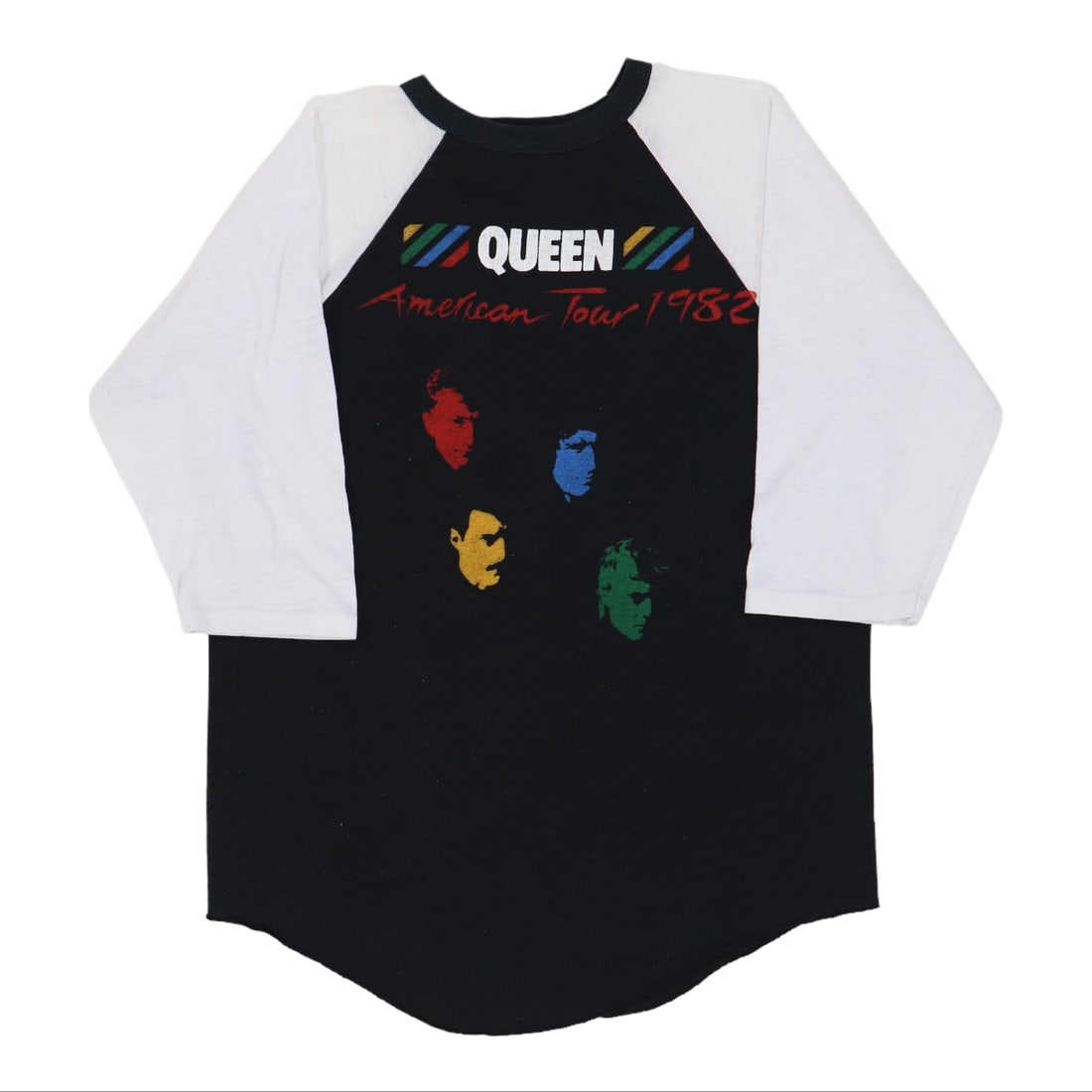 Shirt 1982 Queen American Tour Jersey: Shirt 1982 Queen American Tour Jersey This listing features Shirt 1982 Queen American Tour Jersey. Item specifics are provided below. Item Specifics: Size: Large Era: 1980s Color: Black Material: 50/5