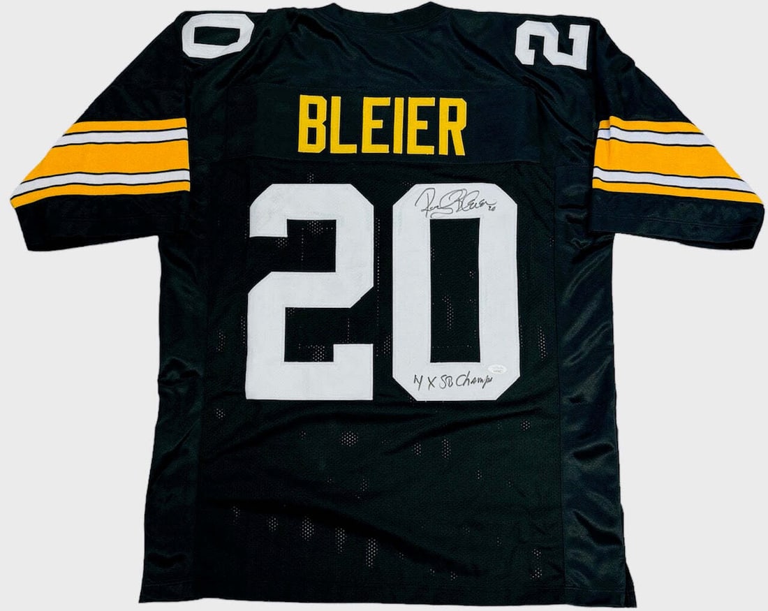 (JSA) Rocky Bleier Autographed Pittsburgh Steelers Jersey (1 of 4)