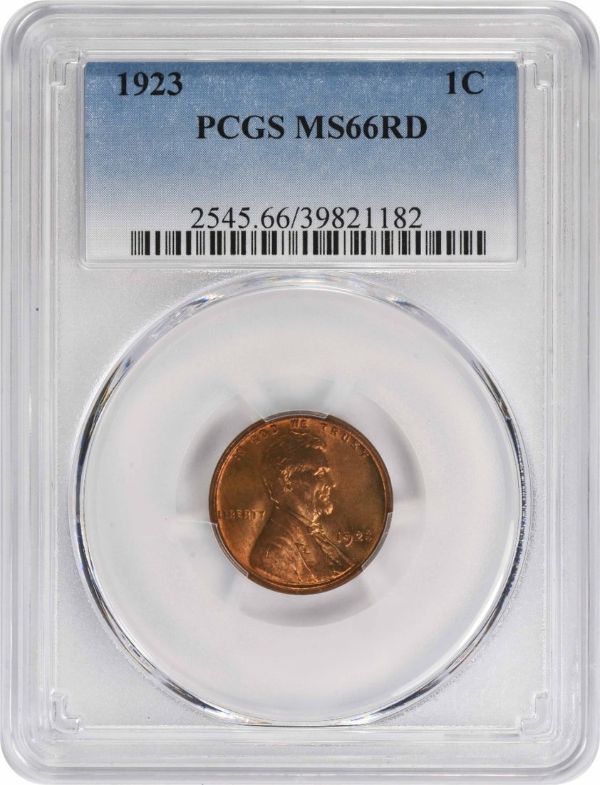 PCGS 1923 Lincoln Cent MS66RD: PCGS 1923 Lincoln Cent MS66RD This listing features PCGS 1923 Lincoln Cent MS66RD. Item specifics are provided below. Item Specifics: Country Of Origin: United States Certification: PCGS Circulated/Un