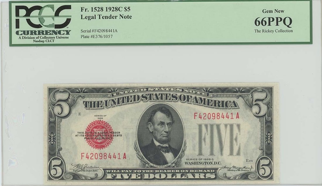 PPQ 1928C $5 Legal Tender FR#1528 PCGS 66 Gem New: PPQ 1928C $5 Legal Tender FR#1528 PCGS 66 Gem New This listing features PPQ 1928C $5 Legal Tender FR#1528 PCGS 66 Gem New. Item specifics are provided below. Item Specifics: Certification: PCGS Curren
