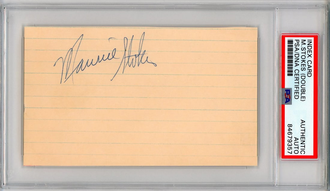 (PSA) Maurice Stokes Autographed 3x5 Index Card: (PSA) Maurice Stokes Autographed 3x5 Index Card This listing features (PSA) Maurice Stokes Autographed 3x5 Index Card. Item specifics are provided below. Item Specifics: Brand: Professional Sports Aut