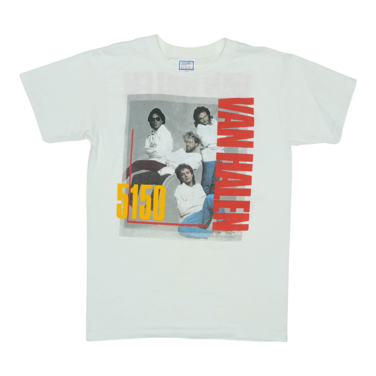 Shirt 1986 Van Halen World Tour: Shirt 1986 Van Halen World Tour This listing features Shirt 1986 Van Halen World Tour. Item specifics are provided below. Item Specifics: Size: Large Tag Size: Large Material: 50/50 Poly/Cotton Color: