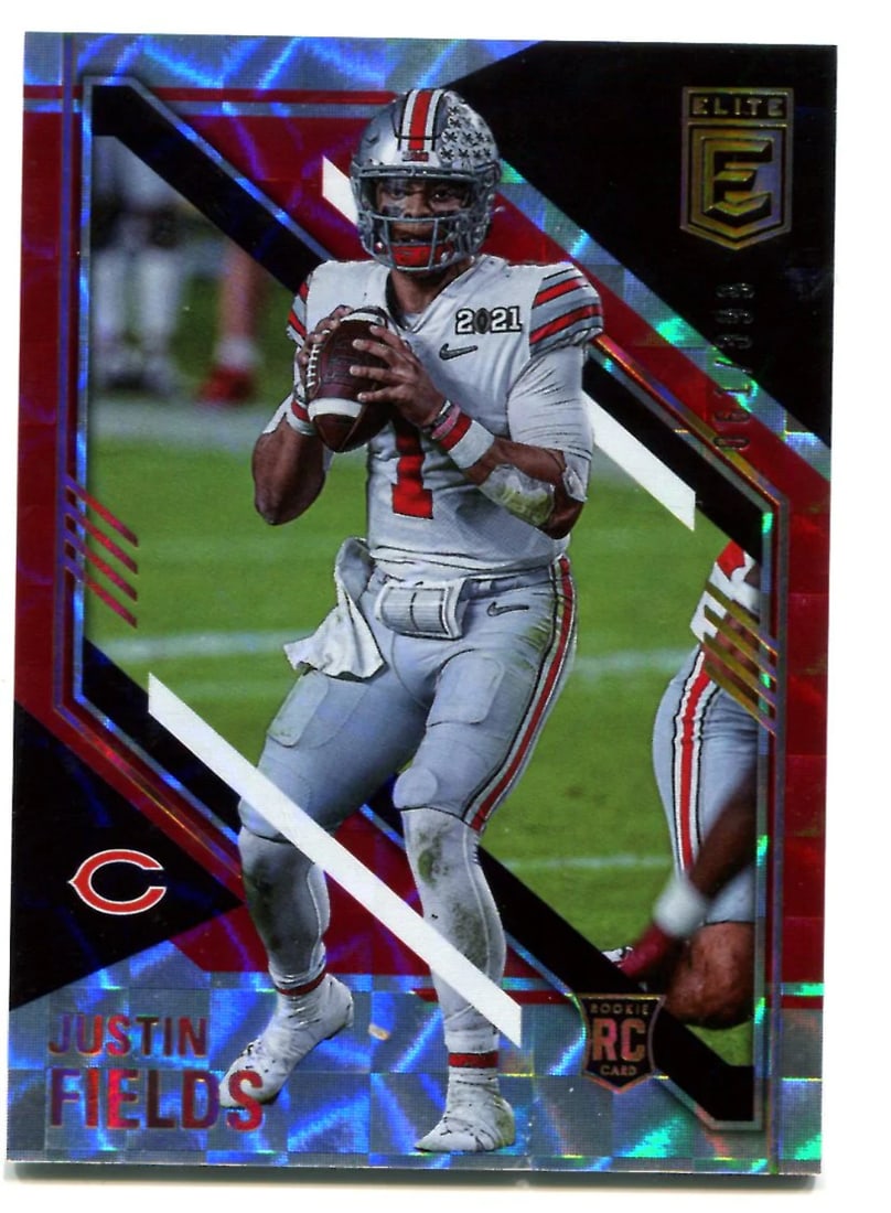 399 Justin Fields 2021 Panini Donruss Elite #102 Checkerboard Card/: 399 Justin Fields 2021 Panini Donruss Elite #102 Checkerboard Card/ This listing features 399 Justin Fields 2021 Panini Donruss Elite #102 Checkerboard Card/. Item specifics are provided below. Item