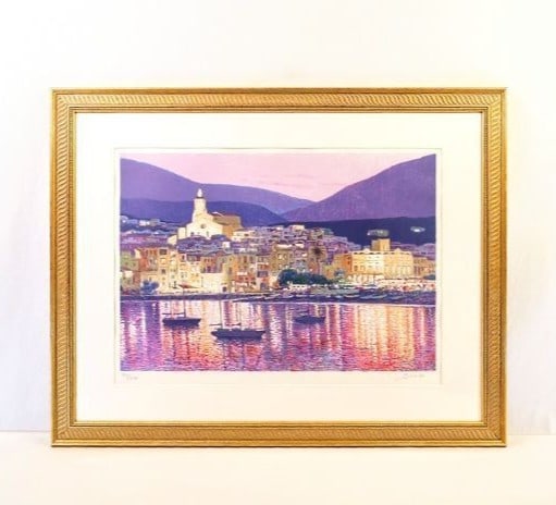 Cadaqus" Hand Signed 100/ 300 Spain - Francisco Bosch Lithograph "Night Harbor: Cadaqus" Hand Signed 100/ 300 Spain - Francisco Bosch Lithograph "Night Harbor This listing features Cadaqus" Hand Signed 100/ 300 Spain - Francisco Bosch Lithograph "Night Harbor. Item specifics are