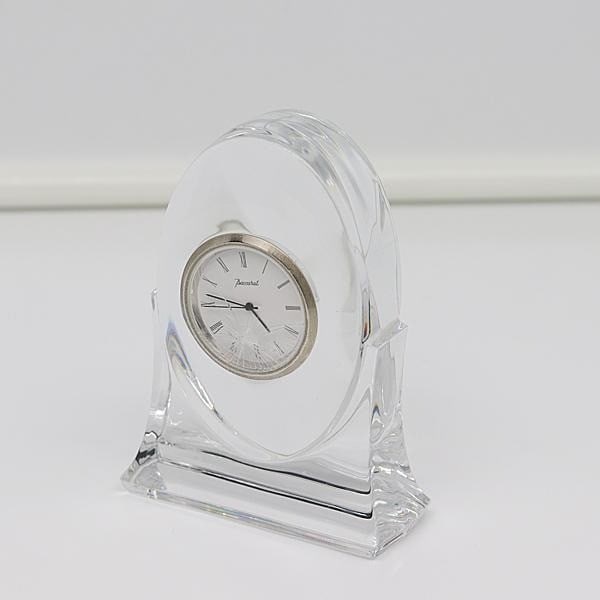France Baccarat Crystal Rock Table Clock Tranquility Equinox Clear Luxury Decor (1 of 6)