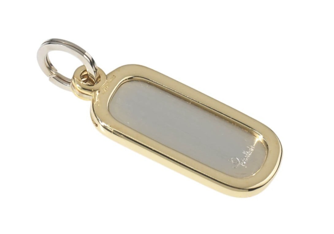 Unisex Pomellato 18k Yellow White Gold Two Tone Plate Pendant Necklace Charm: Unisex Pomellato 18k Yellow White Gold Two Tone Plate Pendant Necklace Charm This listing features Unisex Pomellato 18k Yellow White Gold Two Tone Plate Pendant Necklace Charm. Item specifics are prov