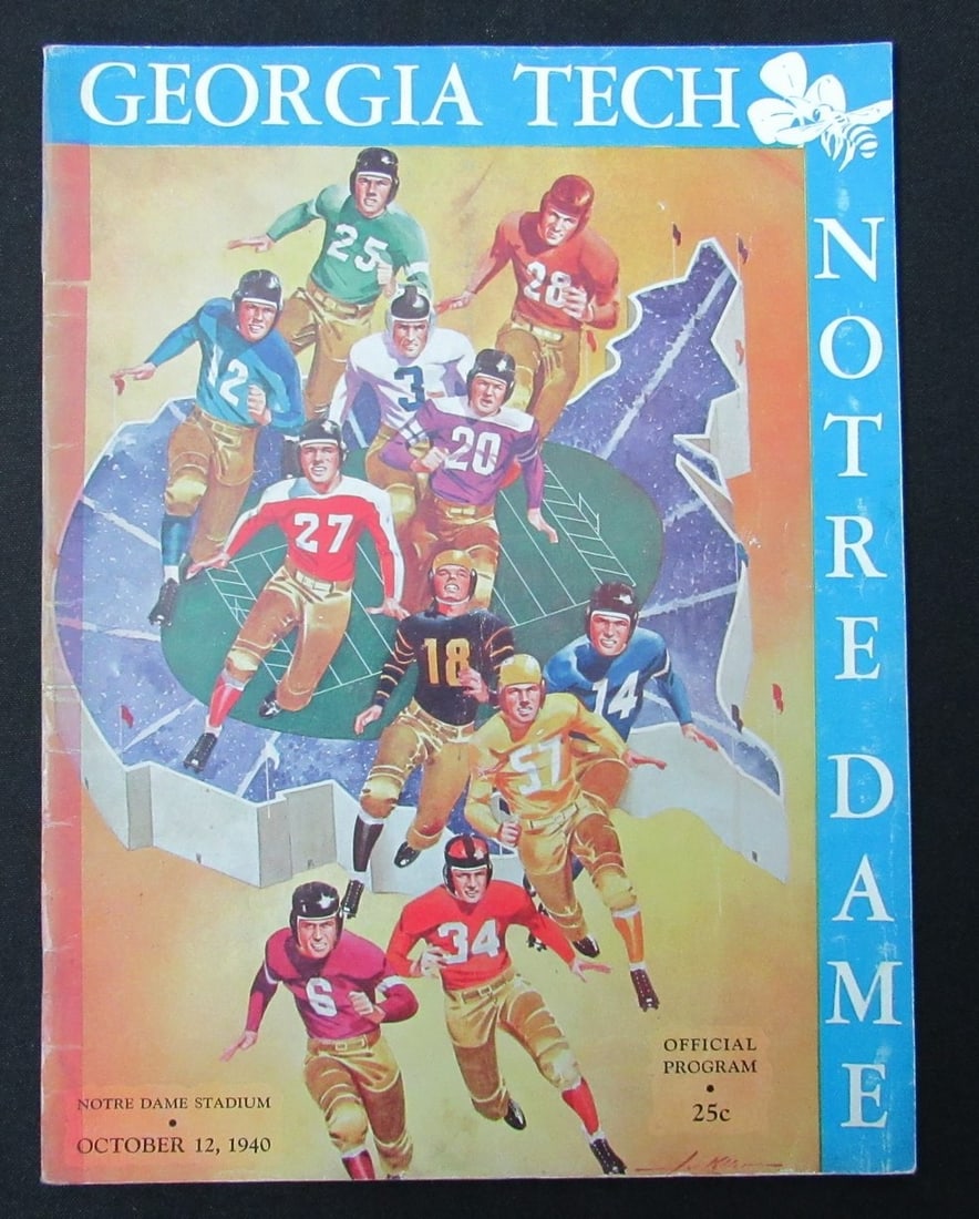 185910 10/ 12/ 1940 Georgia Tech vs. Notre Dame Program: 185910 10/ 12/ 1940 Georgia Tech vs. Notre Dame Program This listing features 185910 10/ 12/ 1940 Georgia Tech vs. Notre Dame Program. Item specifics are provided below. Item Specifics: Original/Repri