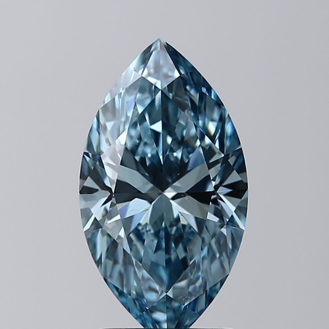 Loose Lab Diamond - IGI Marquise 2.01ct Fancy Vivid Blue VS1 (1 of 1)