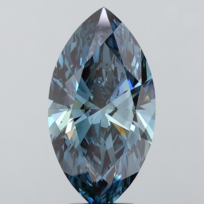Loose Lab Diamond - IGI Marquise 3.51ct Fancy Deep Blue VS2 (1 of 1)