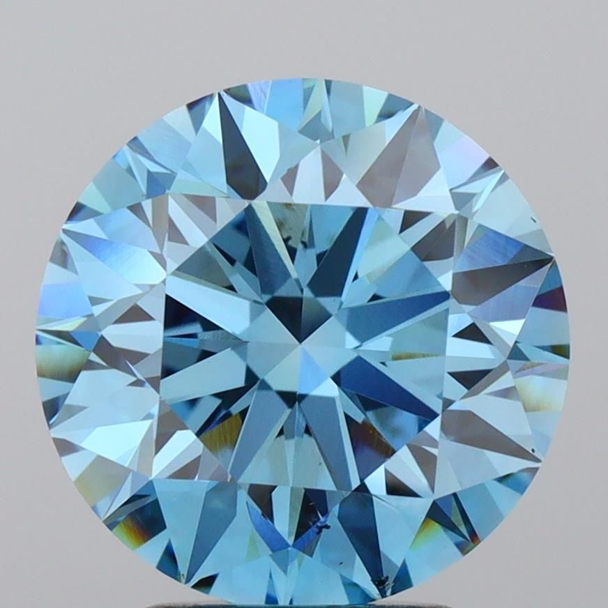Ideal Loose Lab Diamond - IGI Round 2.96ct Fancy Vivid Blue VS2: Ideal Loose Lab Diamond - IGI Round 2.96ct Fancy Vivid Blue VS2 This listing features Ideal Loose Lab Diamond - IGI Round 2.96ct Fancy Vivid Blue VS2. Item specifics are provided below. Item