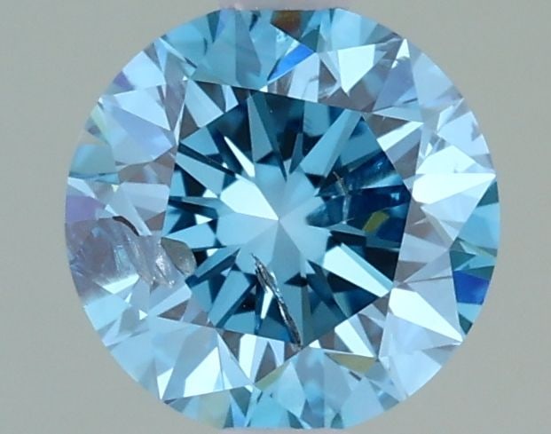 Loose Lab Diamond - IGI Round 1.04ct Fancy Intense Greenish Blue I1 (1 of 1)