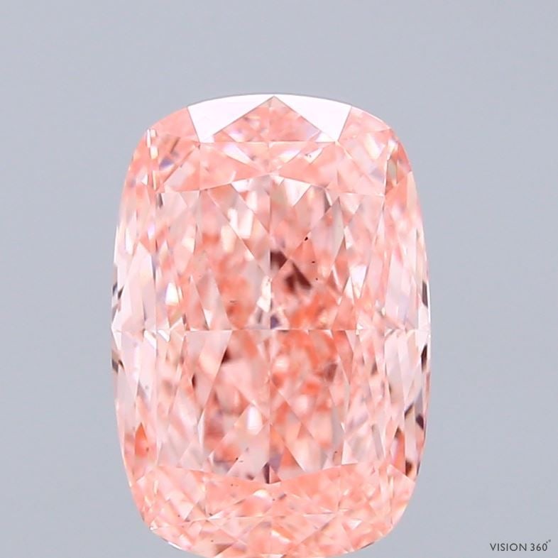 Loose Lab Diamond - IGI Cushion Modified 2.89ct Fancy Vivid Pink VS1 (1 of 1)